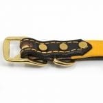 3/4 Inch Deer Tan Latigo Leather Collar
