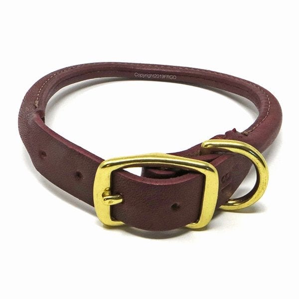 Round Latigo Leather Collar