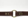 1 Inch 2 Ply Leather Center Ring Collar Brass