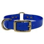 1 Inch Day Glow Collar Brass – blue dayglo 600