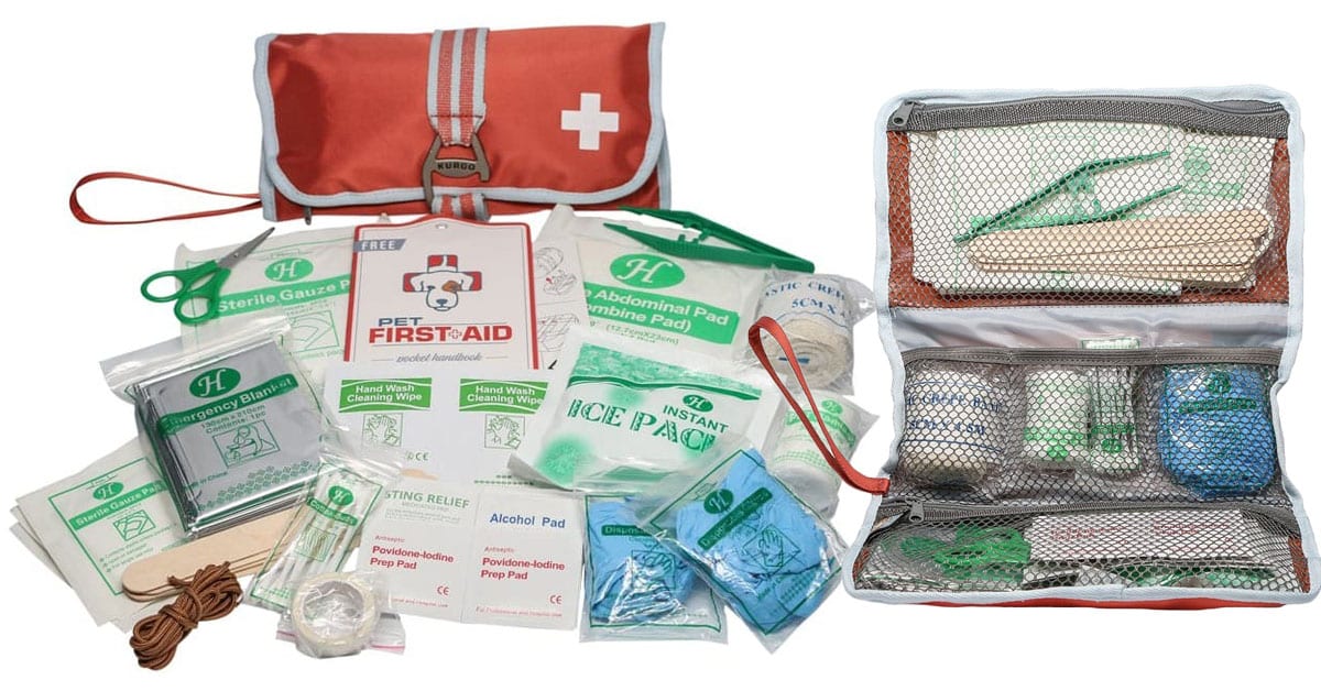 Dog First Aid Kit by Kurgo Front Range Gun Dog