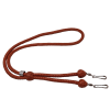 Kangaroo Leather Double Lanyard | Tan Nickel