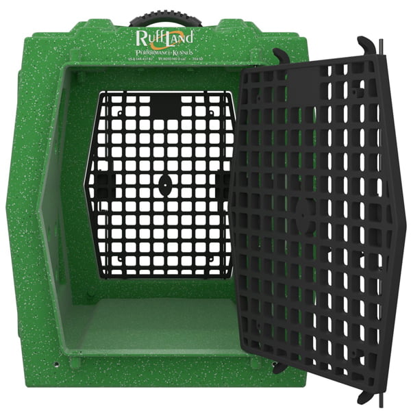 Ruff Land Kennels Intermediate Double Door Dog Kennel GoGreen