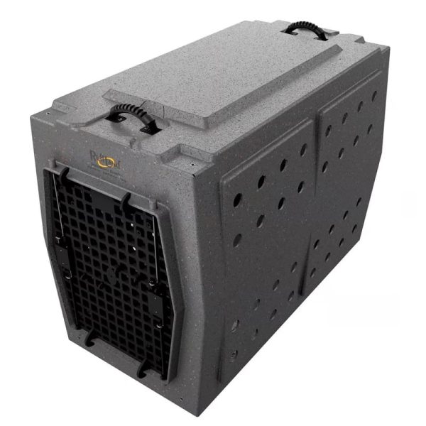 Ruff Land Kennels XL Double Door Dog Kennel - Front and Left